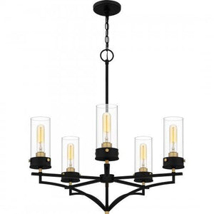 Quoizel HLS5026MBK Hillside Chandelier 5 lights matte black Chandelier