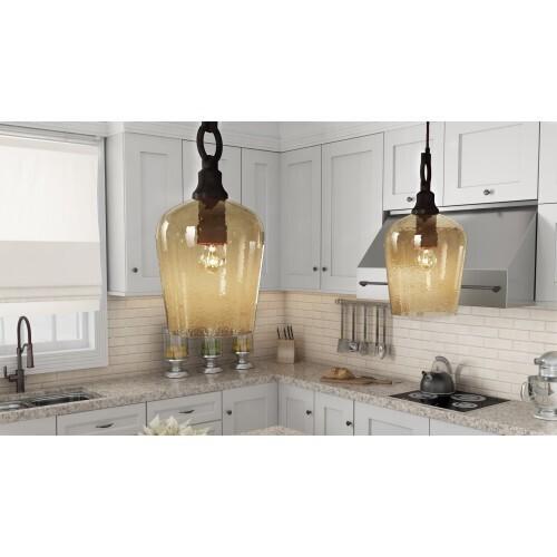 Quoizel CKKD1509WT Kendrick Mini pendant wstrn brnz  9"d Mini Pendant