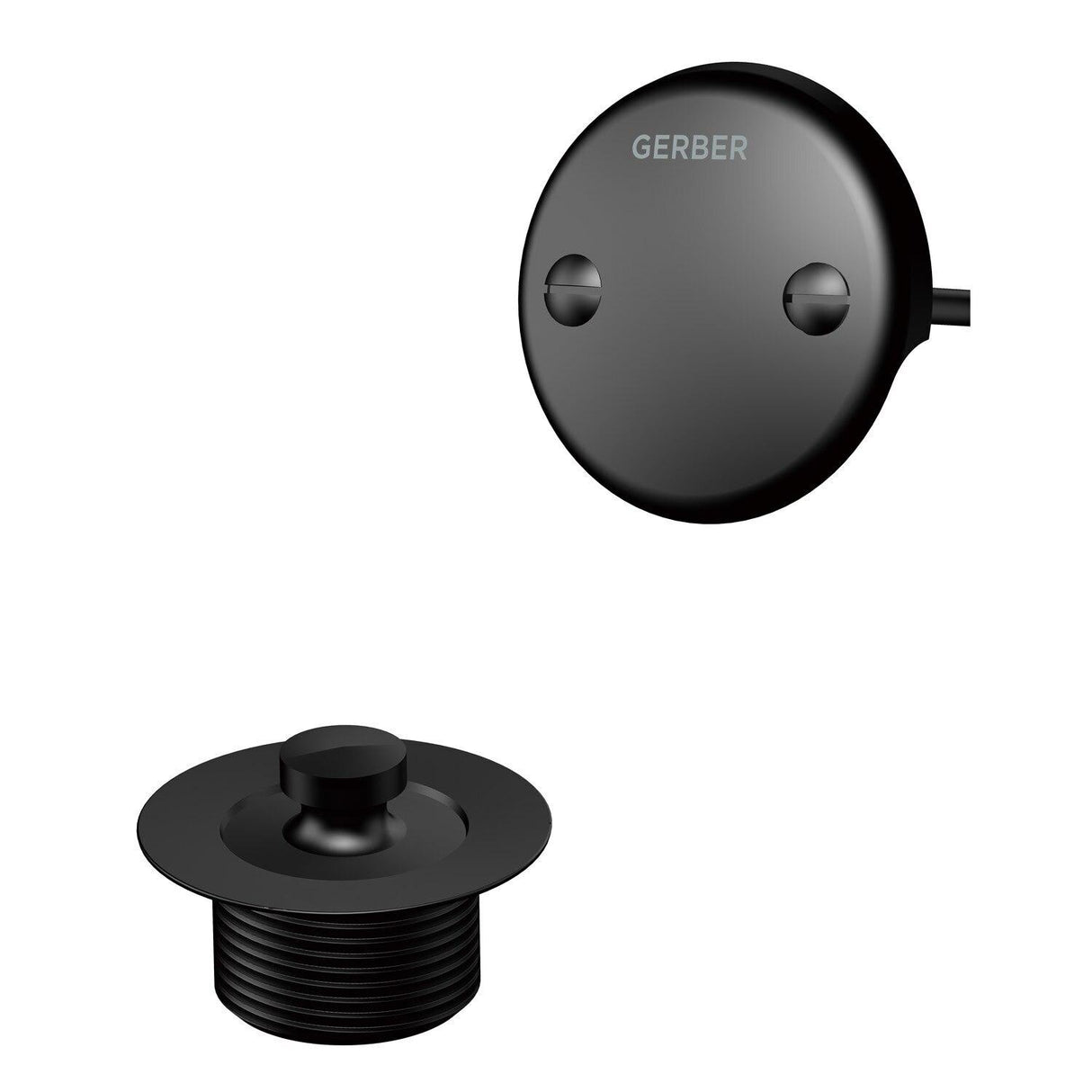 Gerber G0086883BS Satin Black Classics Lift & Turn Drain Trim Kit