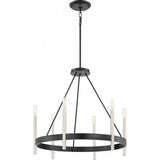 Quoizel ATH5006K Anthem 6 light chandelier mystic black Chandelier