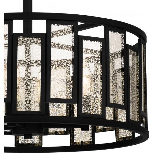 Quoizel QSF5600MBK Quoizel Semi-Flush Mount Semii  flush 4 lights matte black Semi-Flush Mount