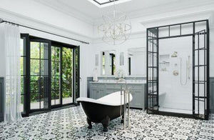 Pfister Polished Chrome Tisbury Free Standing Tub Filler LG6-1TBC