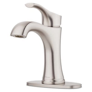 Pfister Spot Defense Brushed Nickel Single Control Bathroom Faucet LG42-WD0GS