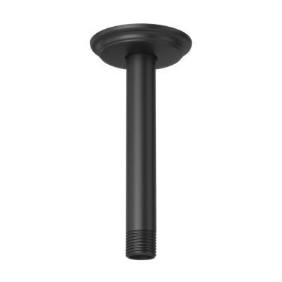 Pfister Matte Black 6" Ceiling Mount Shower Arm & Flange 015-06CB