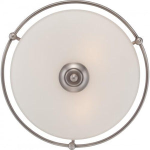 Quoizel GF1617AN Griffin Flush mount antq nikl 17"d Flush Mount