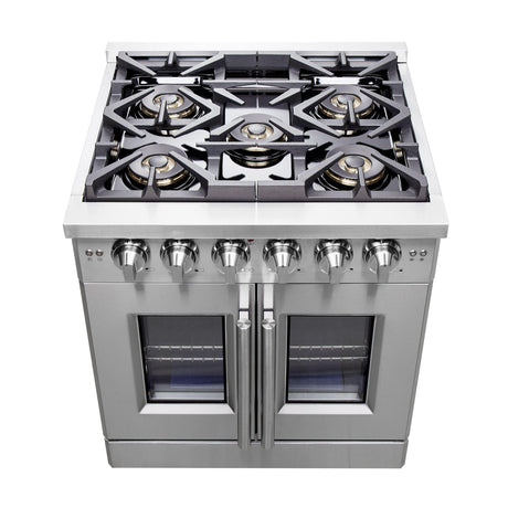 Forno FFSGS6460-30 30" / 4.3 CF Gas Range, French Door, Convection, AirFry