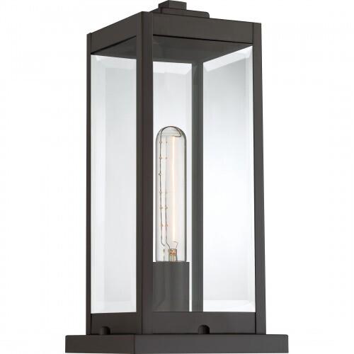 Quoizel WVR9106WT Westover Outdoor pier base 1light western bronze Outdoor Lantern
