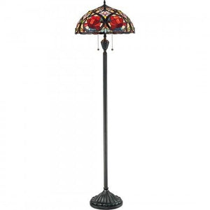 Quoizel TF879F Larissa Floor lamp tif vint brnz 18"d Floor Lamp