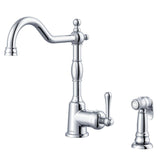 Gerber D401157BS Satin Black Opulence Single Handle Kitchen Faucet