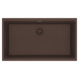 FRANKE MAG11031-MOC Maris Undermount 33-in x 18.94-in Granite Single Bowl Kitchen Sink in Mocha In Mocha