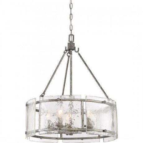 Quoizel FTS2821MM Fortress Pendant mottled silver Pendant
