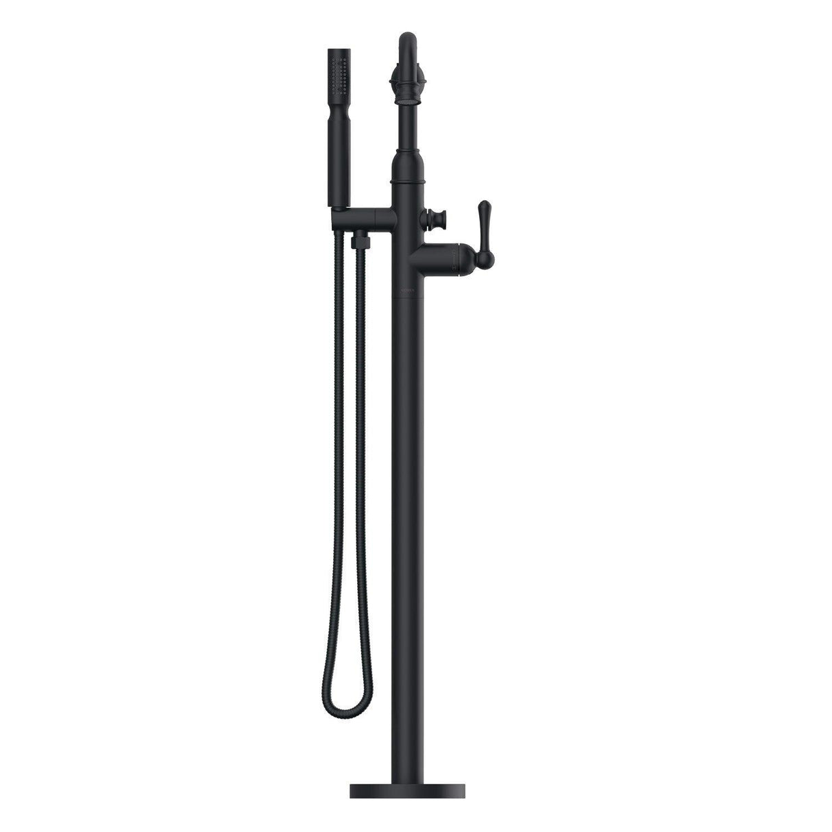 Gerber D300557T Chrome Traditional Floor Mount Tub Filler Trim Kit With Handshower