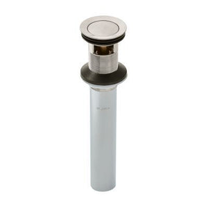 Push and Seal All Metal Drain in Brushed Nickel