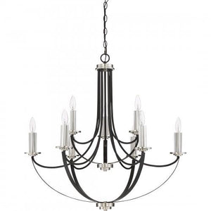 Quoizel ANA5009K Alana 9 light chandelier mystic blk Chandelier