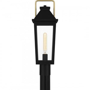Quoizel BUK9007MBK Buckley Outdoor post 1 light matte black Outdoor Lantern