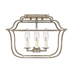Quoizel GLY1714CS Gallery Semi flush mount 4 light century silver Semi-Flush Mount