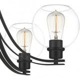 Quoizel PRUC5026MBK Pruitt Chandelier 5 light matte black Chandelier