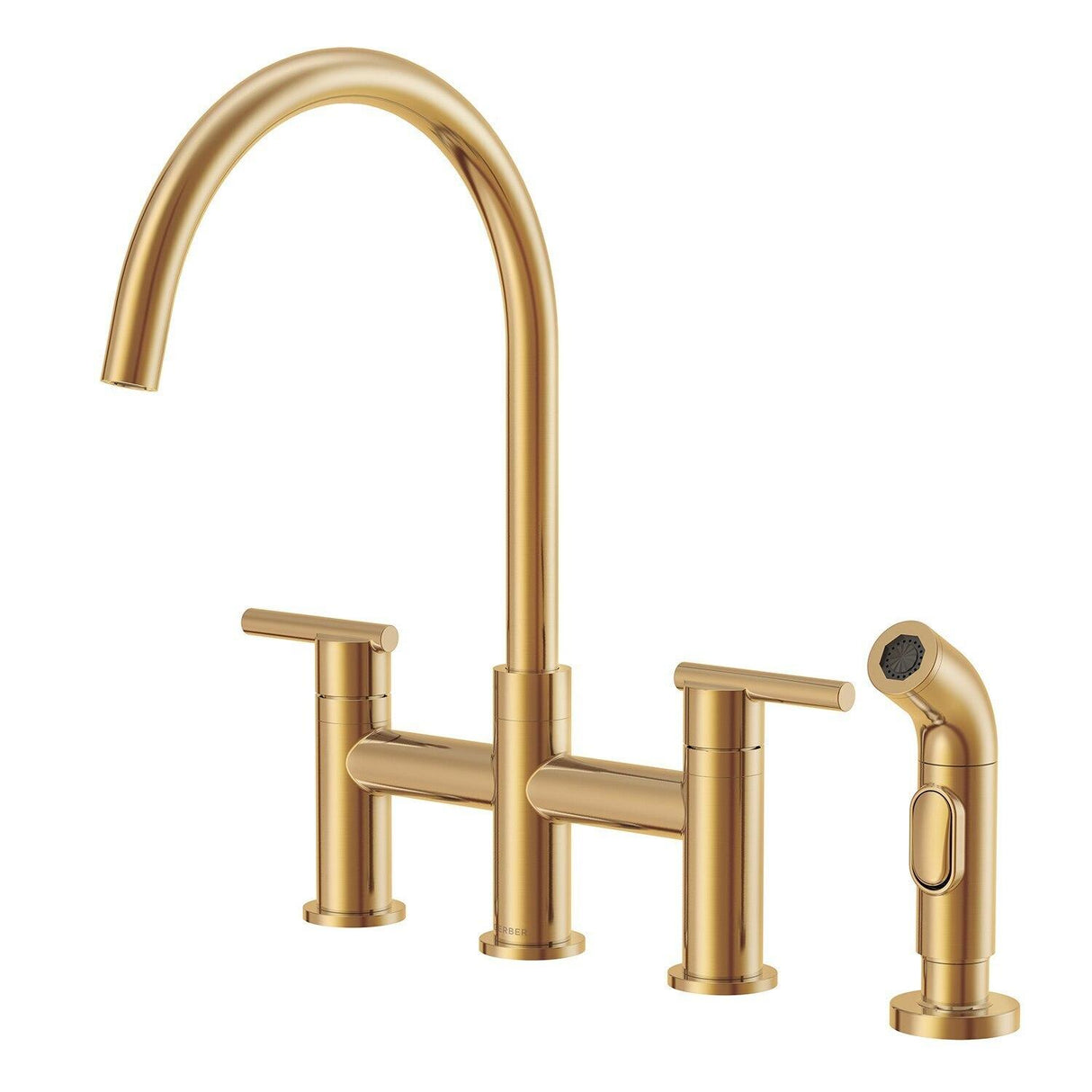 Gerber D424458BB Brushed Bronze Parma Two Handle Bridge Faucet