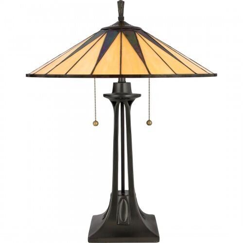 Quoizel TF6668VB Gotham Table lamp tif vint brnz 19 d Table Lamp