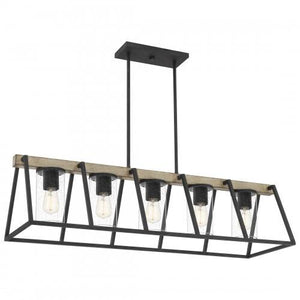 Quoizel BRT3542GK Brockton Outdoor chandelier 5 lights grey ash Island Light