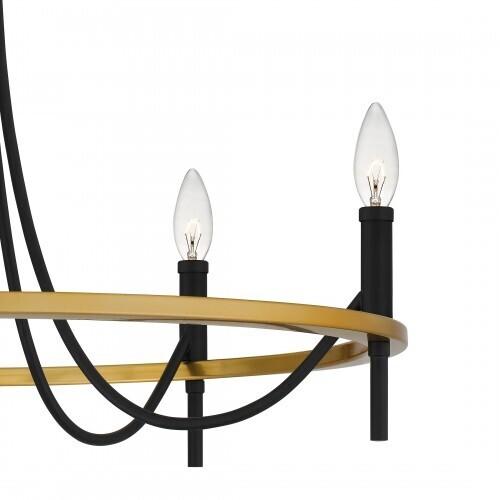 Quoizel LGR5026MBK Legare Chandelier 5 lights matte black Chandelier