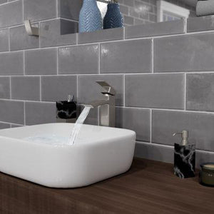 Pfister Brushed Nickel Kenzo Single Handle Vessel Faucet LG40-DF1K