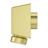 Shower Square Drop Elbow in Brushed Gold