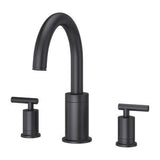 Contempra 2-Handle Roman Tub Trim Handles in Matte Black
