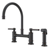 Port Haven 2-Handle Kitchen Faucet with Side Spray in Tuscan Bronze