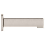 Squared Non-Diverting Tub Spout in PVD Brushed Nickel