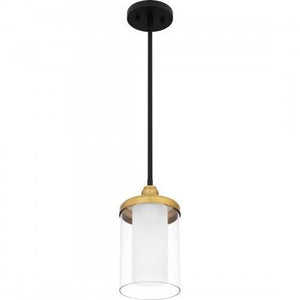 Quoizel ROW1506MBK Rowland Mini pendant 1 light matte black Mini Pendant