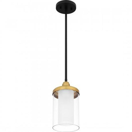 Quoizel ROW1506MBK Rowland Mini pendant 1 light matte black Mini Pendant
