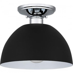 Quoizel QSF5575EK Quoizel Semi-Flush Mount Semi flush 1 light earth black Semi-Flush Mount