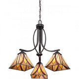 Quoizel TFAS5003VA Asheville Chandelier tiffany valiant bronze 3lt Chandelier