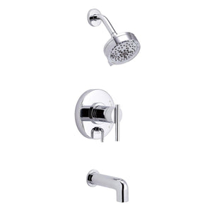 Gerber D511058BNTC Brushed Nickel Parma Tub & Shower Trim Kit, 1.75GPM