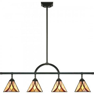 Quoizel TFAS1404VA Asheville Track light tiffany 43.5"w valiant bronz Track Light