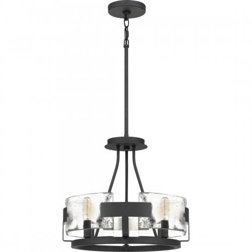 Quoizel STM1716BA Stratum Semi-flush mount 4 light royal ebony Semi-Flush Mount