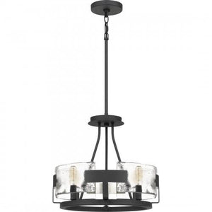 Quoizel STM1716BA Stratum Semi-flush mount 4 light royal ebony Semi-Flush Mount