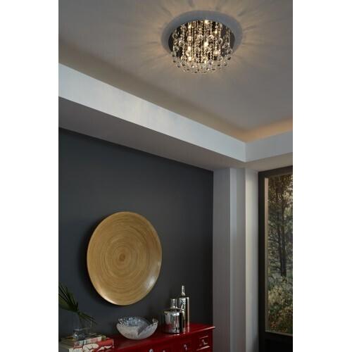Quoizel BRX1619C Bordeaux F lush mount plsh chrm 19.5"d Flush Mount