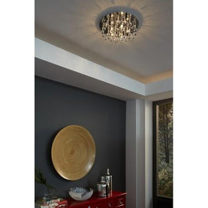 Quoizel BRX1619C Bordeaux F lush mount plsh chrm 19.5"d Flush Mount