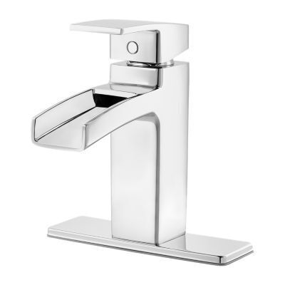 Pfister Polished Chrome Kenzo Single Control, Centerset Bath Faucet LG42-DF0C