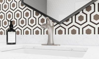 Pfister Spot Defense Brushed Nickel Single Control Bathroom Faucet LG42-WD0GS