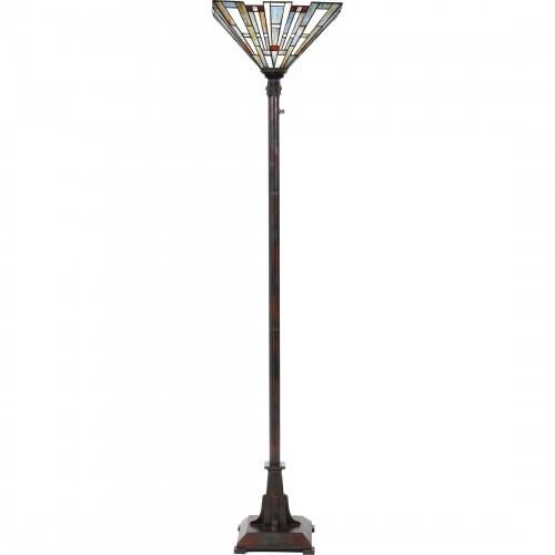 Quoizel TFMK9471VA Maybeck Torchiere tiffany 1 light valiant bronze Floor Lamp