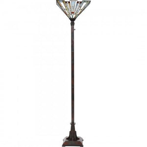 Quoizel TFMK9471VA Maybeck Torchiere tiffany 1 light valiant bronze Floor Lamp