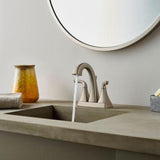 Bronson 2-Handle 4" Centerset Bathroom Faucet in Brushed Nickel