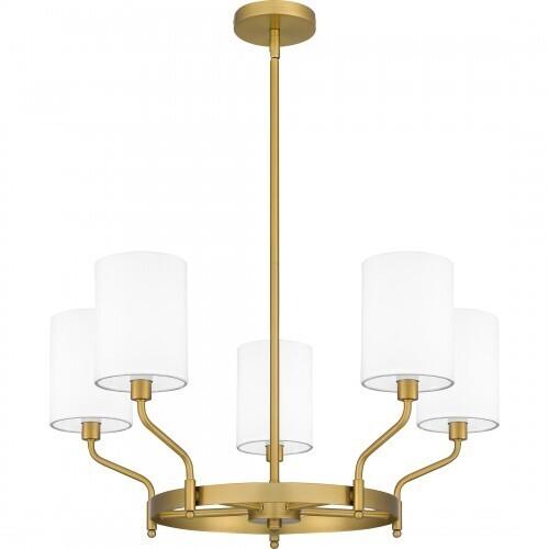 Quoizel PKN5025AB Parkington Chandelier 5 lights aged brass Chandelier