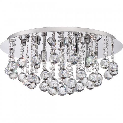 Quoizel BRX1619C Bordeaux F lush mount plsh chrm 19.5"d Flush Mount