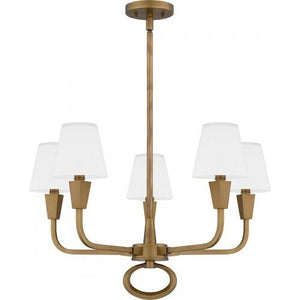 Quoizel MAO5026WS Mallory Chandelier 5 lights weathered brass Chandelier