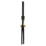 Verve Roman Tub Handshower with Diverter in Matte Black