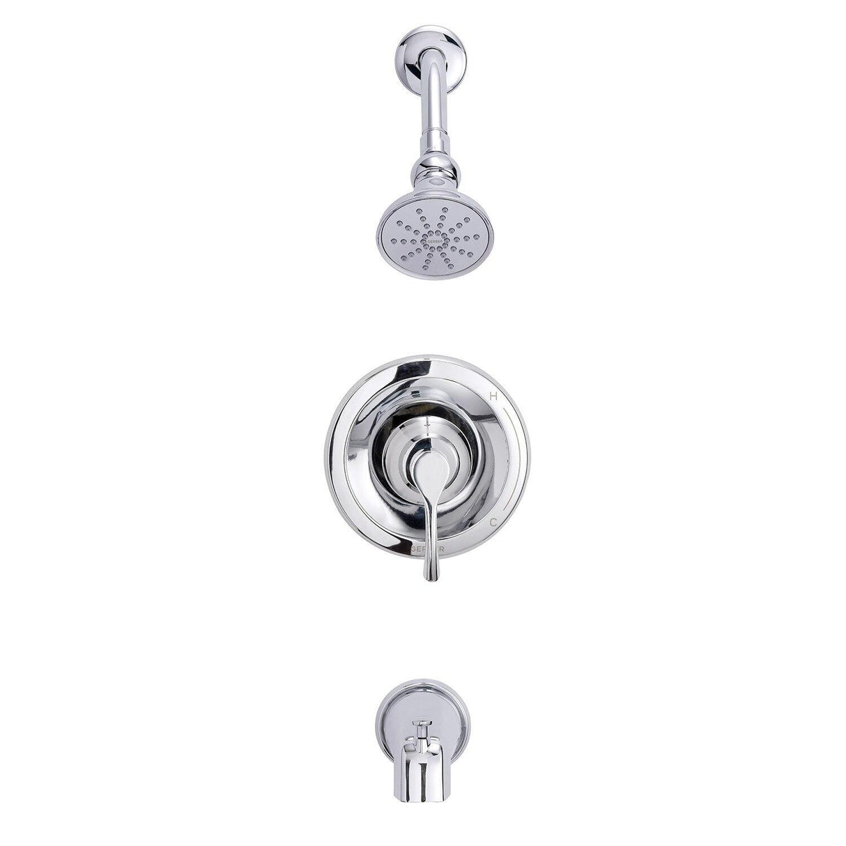 Gerber D500122TC Chrome Antioch Tub & Shower Trim Kit, 1.75GPM